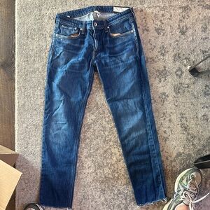 rag & bone Dark Blue Straight Jeans